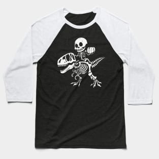 Skeleton & T-Rex Baseball T-Shirt